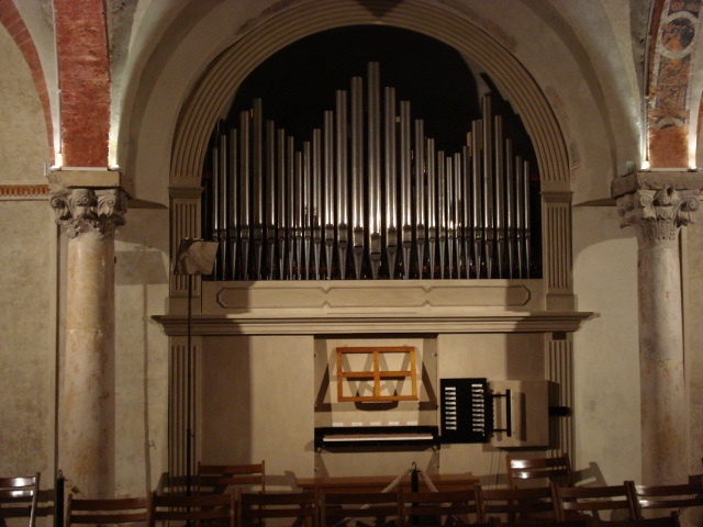 Organo Cavalli 1895 - Cripta della Basilica Cattedrale.