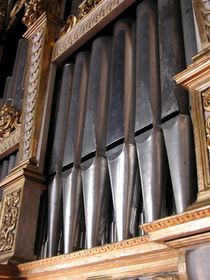 Organo Giani ricostr. sec.XVIII - Dettaglio - Chiesa del Santo Sepolcro.